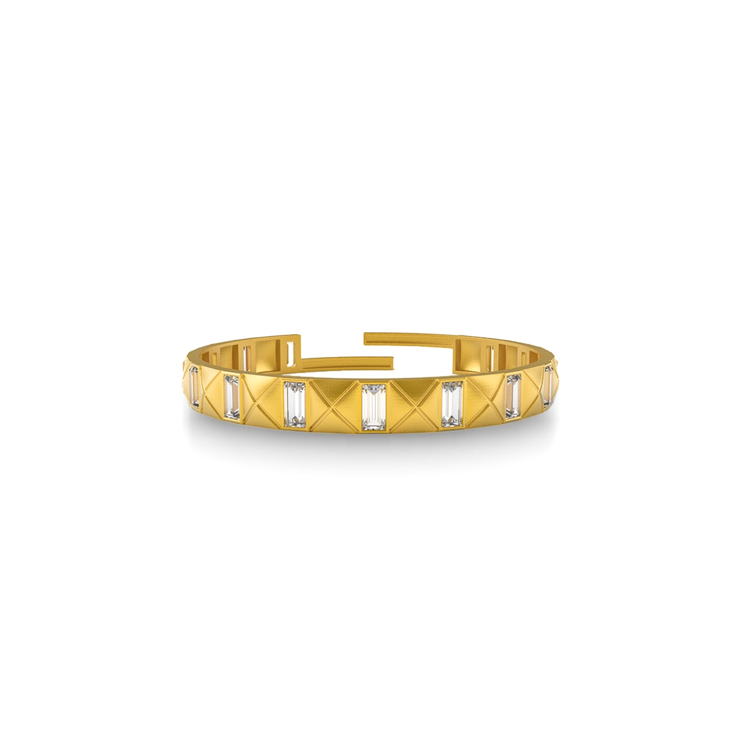 baguette disk bangle