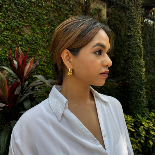 MOLTEN DRAPE EARRINGS